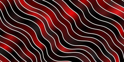 Dark Red vector layout with circular arc. Bright sample with colorful bent lines, shapes. Pattern for commercials, ads.