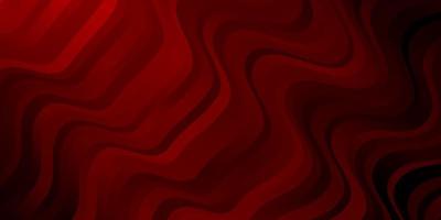 Dark Red vector background with lines. Illustration in abstract style with gradient curved. Best design for your ad, poster, banner.