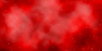 textura de vector rojo oscuro con hermosas estrellas. difuminar el diseño decorativo en un estilo sencillo con estrellas. patrón para sitios web, páginas de destino.