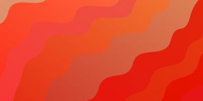 Light Red vector background with lines. Colorful geometric sample with gradient curves. Pattern for ads, commercials.