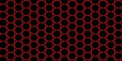 Dark Red vector background with circles. Colorful illustration with gradient dots in nature style. Design for your commercials.