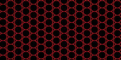 Dark Red vector background with circles. Colorful illustration with gradient dots in nature style. Design for your commercials.