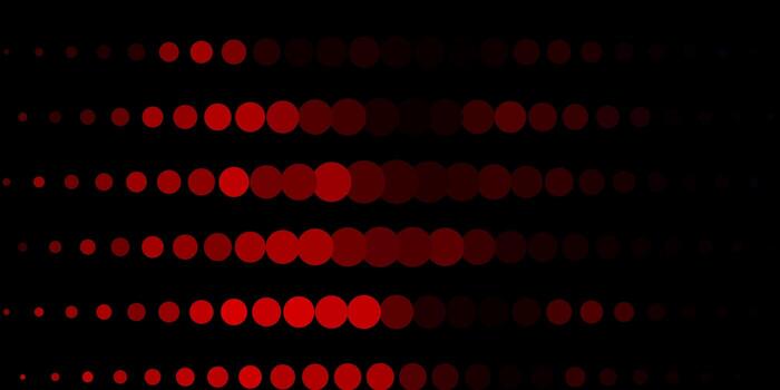 Dark Red vector texture with circles. Colorful illustration with gradient dots in nature style. New template for your brand book.