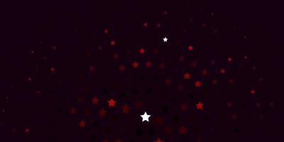 Light Red vector background with small and big stars. Blur decorative design in simple style with stars. Design for your business promotion.
