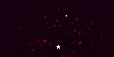 Light Red vector background with small and big stars. Blur decorative design in simple style with stars. Design for your business promotion.