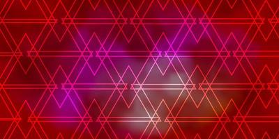 Light Red vector background with triangles. Modern abstract illustration with colorful triangles. Template for landing pages.