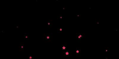 Dark Red vector background with colorful stars. Shining colorful illustration with small and big stars. Pattern for websites, landing pages.