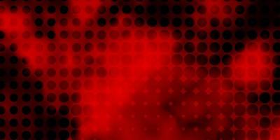 Dark Red vector background with spots. Glitter abstract illustration with colorful drops. Pattern for booklets, leaflets.