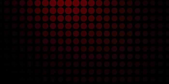 Dark Red vector pattern with circles. Abstract decorative design in gradient style with bubbles. Pattern for websites, landing pages.