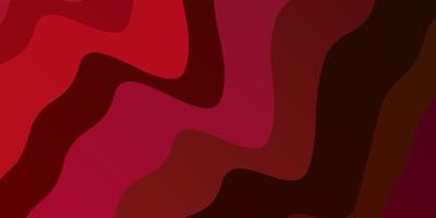 Dark Red vector backdrop with curves. Colorful illustration, which consists of curves. Pattern for booklets, leaflets.