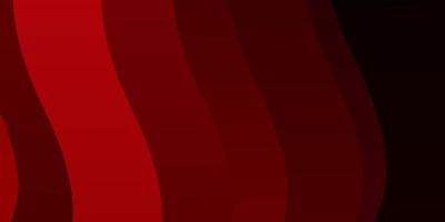 Dark Red vector texture with curves. Illustration in halftone style with gradient curves. Pattern for websites, landing pages.