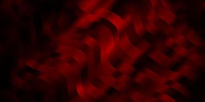 Dark Red vector background with curved lines. Abstract illustration with bandy gradient lines. Best design for your ad, poster, banner.