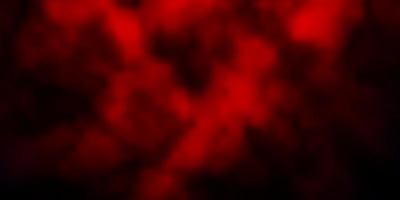 Dark Red vector pattern with clouds. Colorful illustration with abstract gradient clouds. Pattern for your commercials.