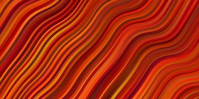 Light Orange vector backdrop with circular arc. Colorful geometric sample with gradient curves. Template for cellphones.