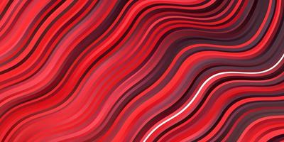 Dark Red vector background with curves. Abstract gradient illustration with wry lines. Best design for your ad, poster, banner.