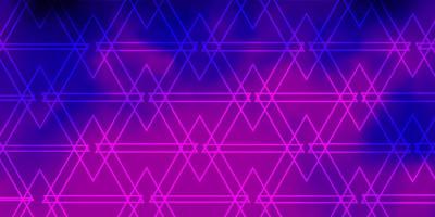 Light Purple, Pink vector texture with lines, triangles. Smart design in abstract style with gradient triangles. Template for wallpapers.