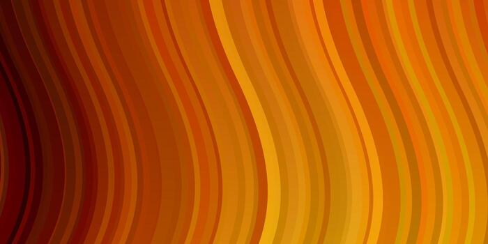 Light Orange vector layout with curves. Abstract illustration with gradient bows. Pattern for websites, landing pages.