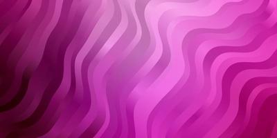 Light Pink vector background with lines. Colorful geometric sample with gradient curves. Template for cellphones.