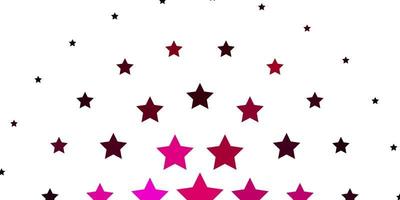 Light Pink vector background with colorful stars. Colorful illustration in abstract style with gradient stars. Design for your business promotion.