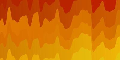 Light Orange vector backdrop with curves. Abstract gradient illustration with wry lines. Template for cellphones.