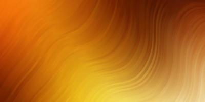 Light Orange vector background with bows. Abstract gradient illustration with wry lines. Smart design for your promotions.