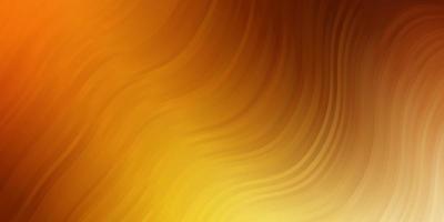 Light Orange vector background with bows. Abstract gradient illustration with wry lines. Smart design for your promotions.