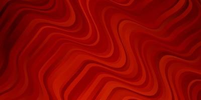 Light Orange vector template with curves. Colorful illustration in abstract style with bent lines. Best design for your ad, poster, banner.