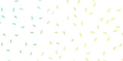 Light Green, Yellow vector background with woman symbols.