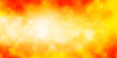 Light Orange vector background with colorful stars. Colorful illustration in abstract style with gradient stars. Pattern for websites, landing pages.