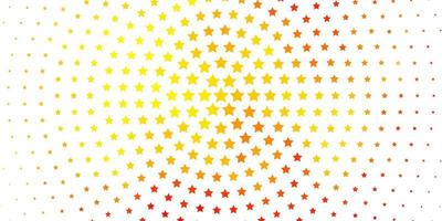 Light Orange vector texture with beautiful stars. Modern geometric abstract illustration with stars. Pattern for websites, landing pages.