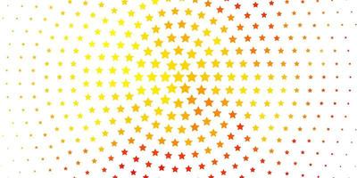 textura de vector naranja claro con hermosas estrellas. Ilustración abstracta geométrica moderna con estrellas. patrón para sitios web, páginas de destino.