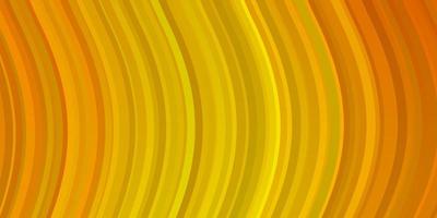 Light Orange vector pattern with curves. Illustration in abstract style with gradient curved. Pattern for websites, landing pages.