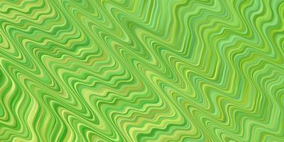 Light Green vector pattern with curves. Bright sample with colorful bent lines, shapes. Best design for your posters, banners.