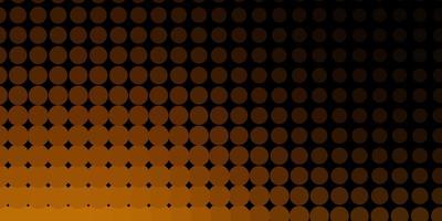 Dark Orange vector layout with circle shapes. Colorful illustration with gradient dots in nature style. New template for a brand book.