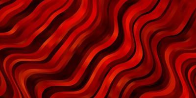 Light Orange vector template with curved lines. Abstract gradient illustration with wry lines. Template for your UI design.