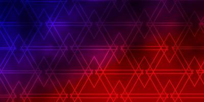 Dark Blue, Red vector background with triangles. Modern abstract illustration with colorful triangles. Design for your promotions.