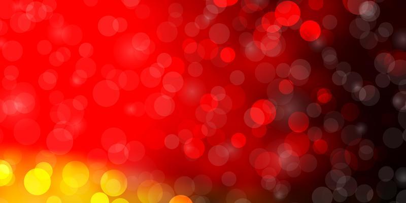 Dark Green, Red vector template with circles. Illustration with set of shining colorful abstract spheres. Design for your commercials.