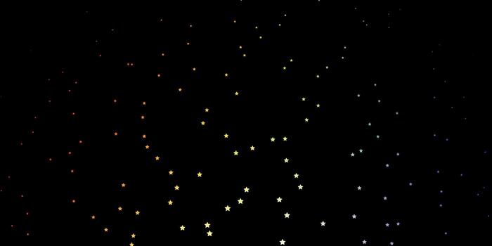 Dark Multicolor vector texture with beautiful stars. Blur decorative design in simple style with stars. Pattern for new year ad, booklets.