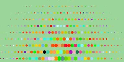 Dark Multicolor vector texture with disks. Abstract colorful disks on simple gradient background. Pattern for wallpapers, curtains.
