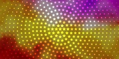 Light Multicolor vector background with colorful stars. Colorful illustration with abstract gradient stars. Design for your business promotion.