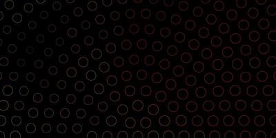 Dark Green, Red vector background with spots. Modern abstract illustration with colorful circle shapes. New template for a brand book.