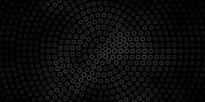 Dark Gray vector backdrop with circles. Colorful illustration with gradient dots in nature style. New template for your brand book.