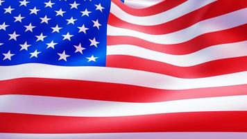 wapperende vlag van de Verenigde Staten van Amerika video