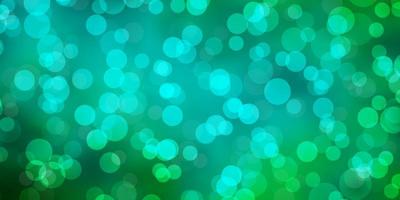 Light Green vector backdrop with dots. Colorful illustration with gradient dots in nature style. Design for posters, banners.