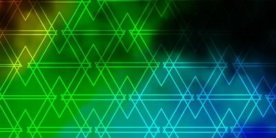 Light Blue, Green vector template with crystals, triangles. Abstract gradient illustration with triangles. Pattern for booklets, leaflets