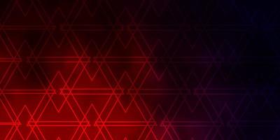 Dark Blue, Red vector background with lines, triangles. Illustration with colorful gradient triangles. Pattern for booklets, leaflets