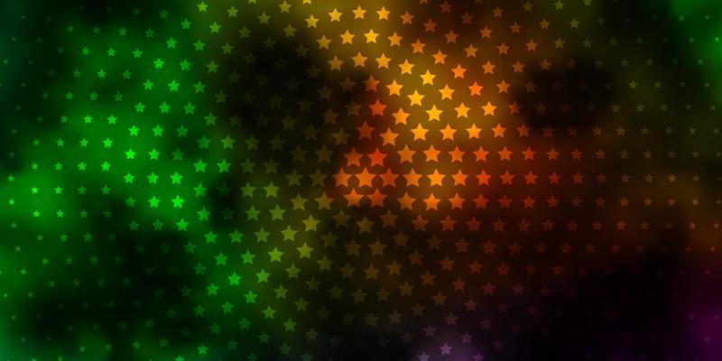 Light Blue, Green vector background with colorful stars. Modern geometric abstract illustration with stars. Theme for cell phones.