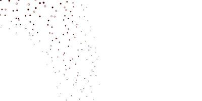 Dark Red vector pattern with spheres. Colorful illustration with gradient dots in nature style. Pattern for websites.
