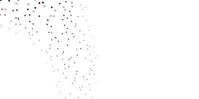 Dark Red vector pattern with spheres. Colorful illustration with gradient dots in nature style. Pattern for websites.