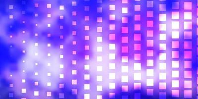 Light Purple vector backdrop with rectangles. Colorful illustration with gradient rectangles and squares. Template for cellphones.